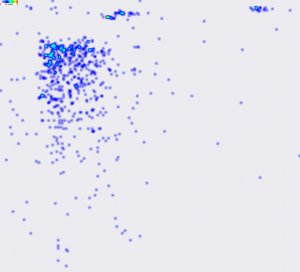 Social networking web site heatmap